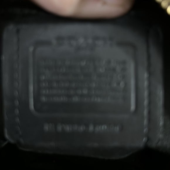 Coach black leather backpack with gold accents so nice perfect size - Picture 7 of 11